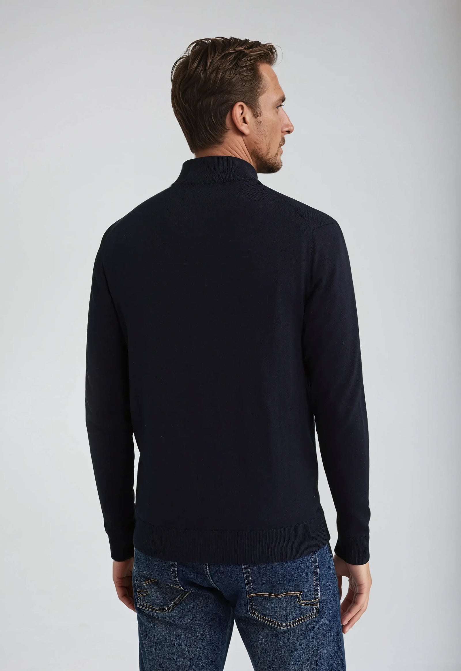 Herre Sweatshirt med Full Glidelås og Moderne Design 1
