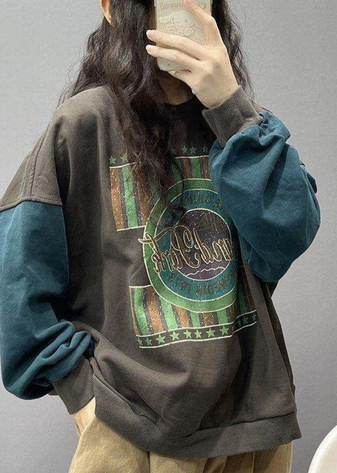 Herre Sweatshirt med Trykk Streetwear 2