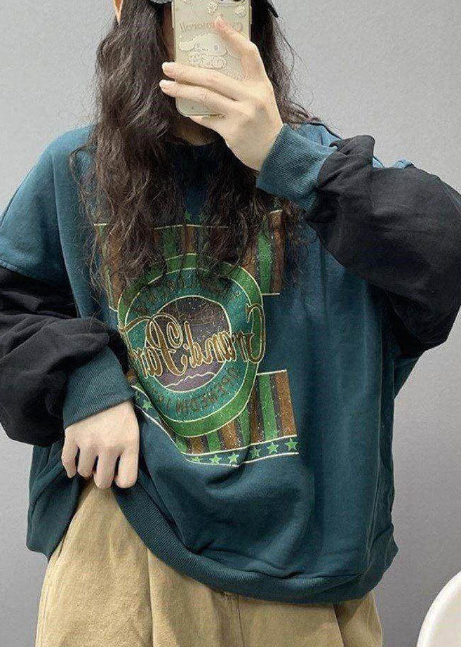 Herre Sweatshirt med Trykk Streetwear 3