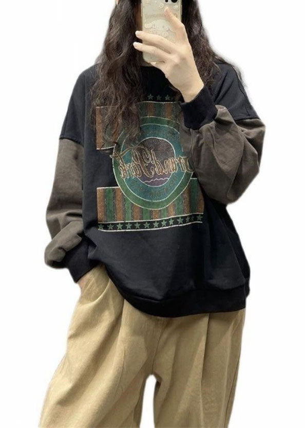 Herre Sweatshirt med Trykk Streetwear 4