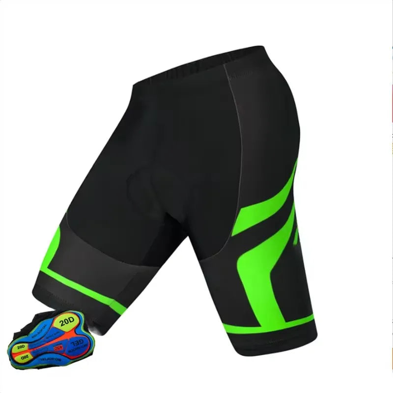 Herre Sykkelbukse Bib Shorts Pustende Polyester Elastan 20D Gel Polstret 3