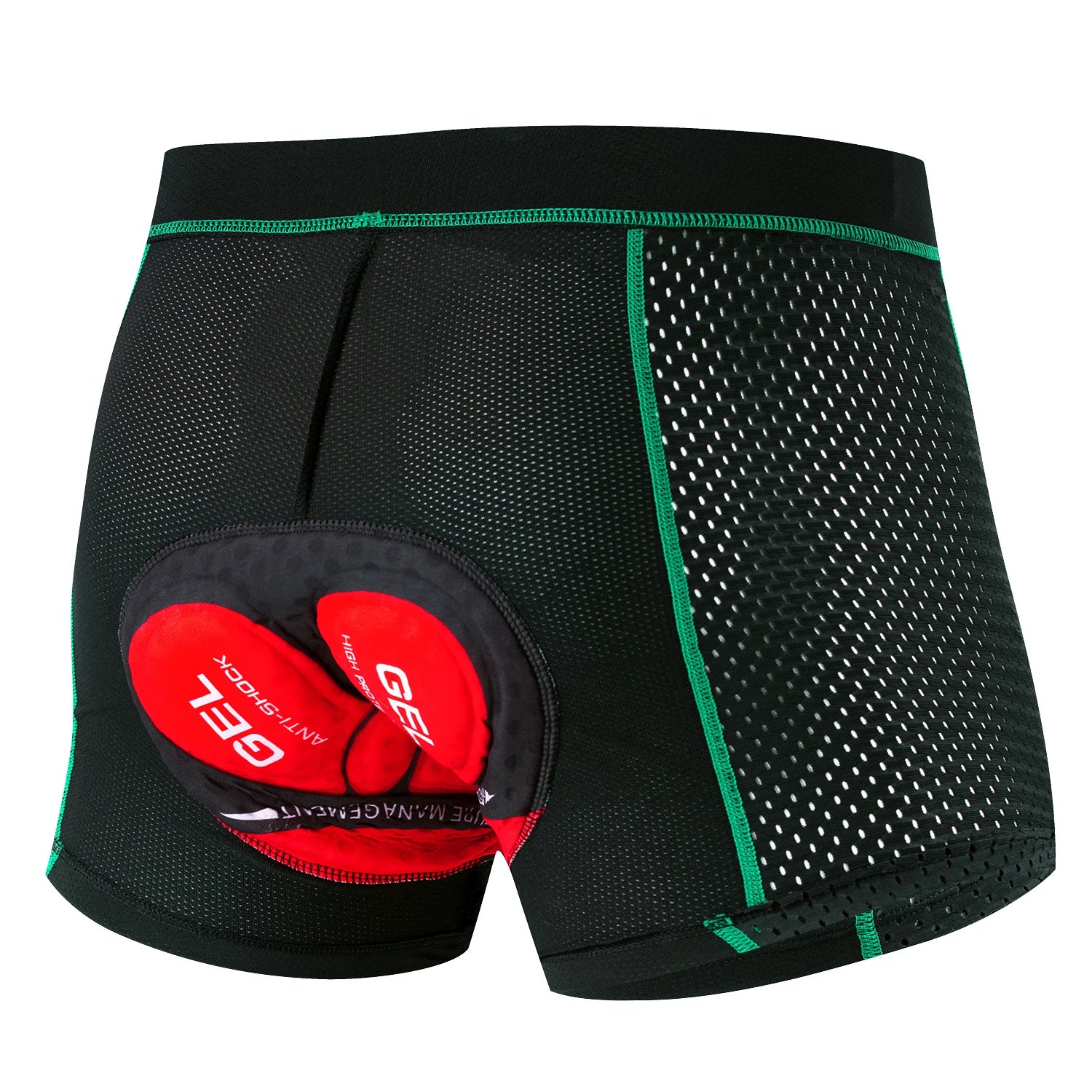 Herre Sykkelshorts Pustende Mesh med 5D Gelpute Elastisk Stoff 0