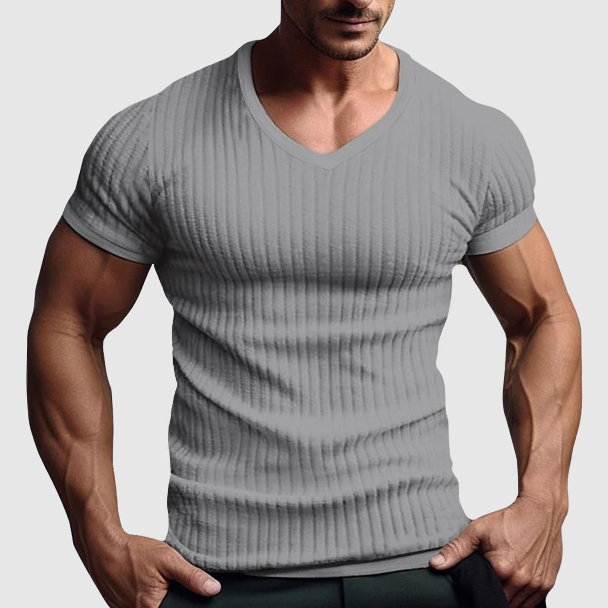 Herre T-skjorte Urban Stripe Slim Fit 3
