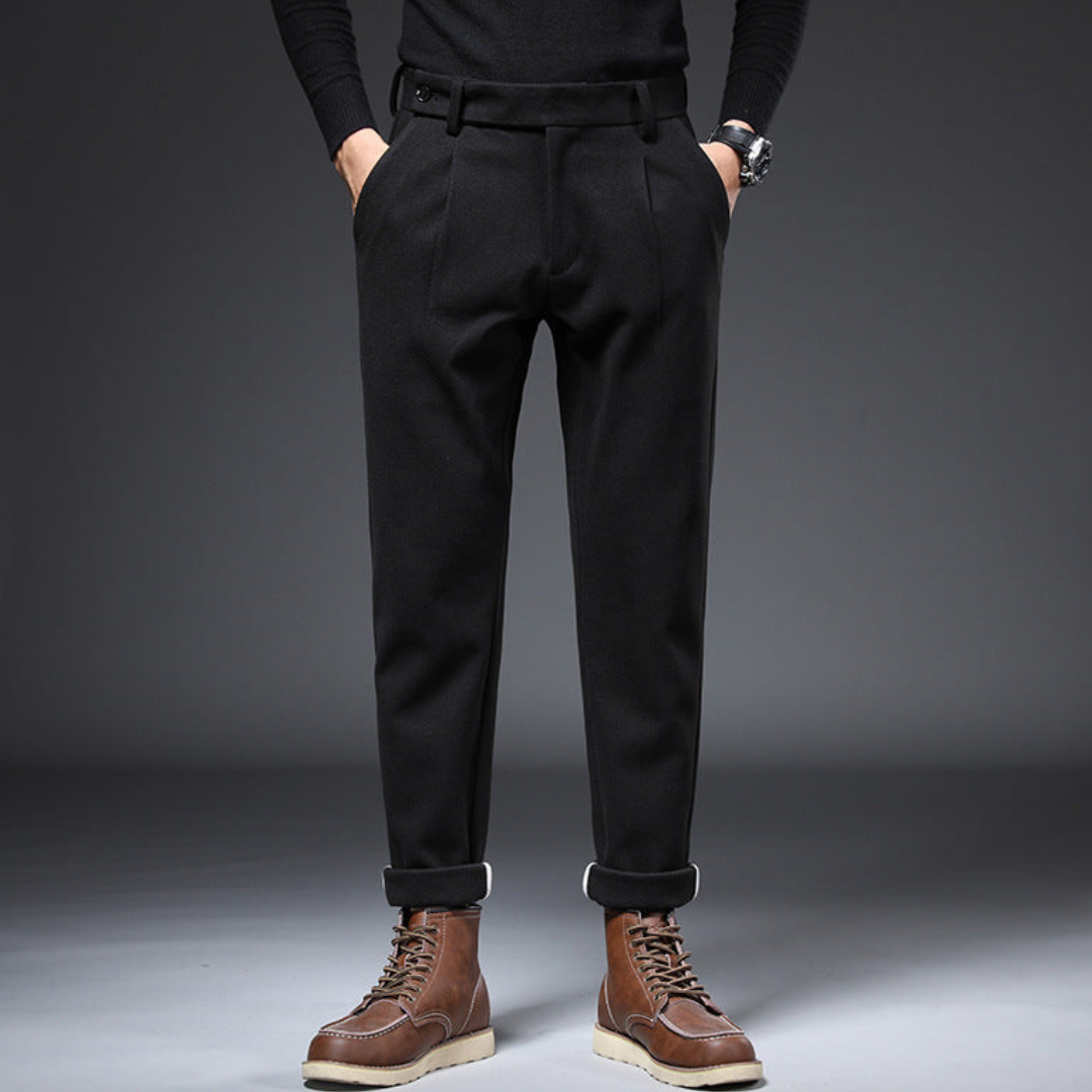 Herre Tapered Fit Bukser med Mansjett 5