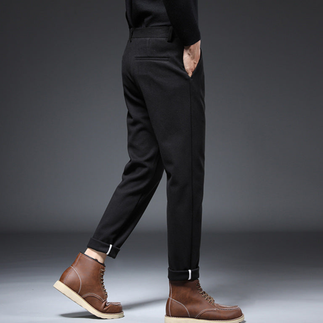 Herre Tapered Fit Bukser med Mansjett 7