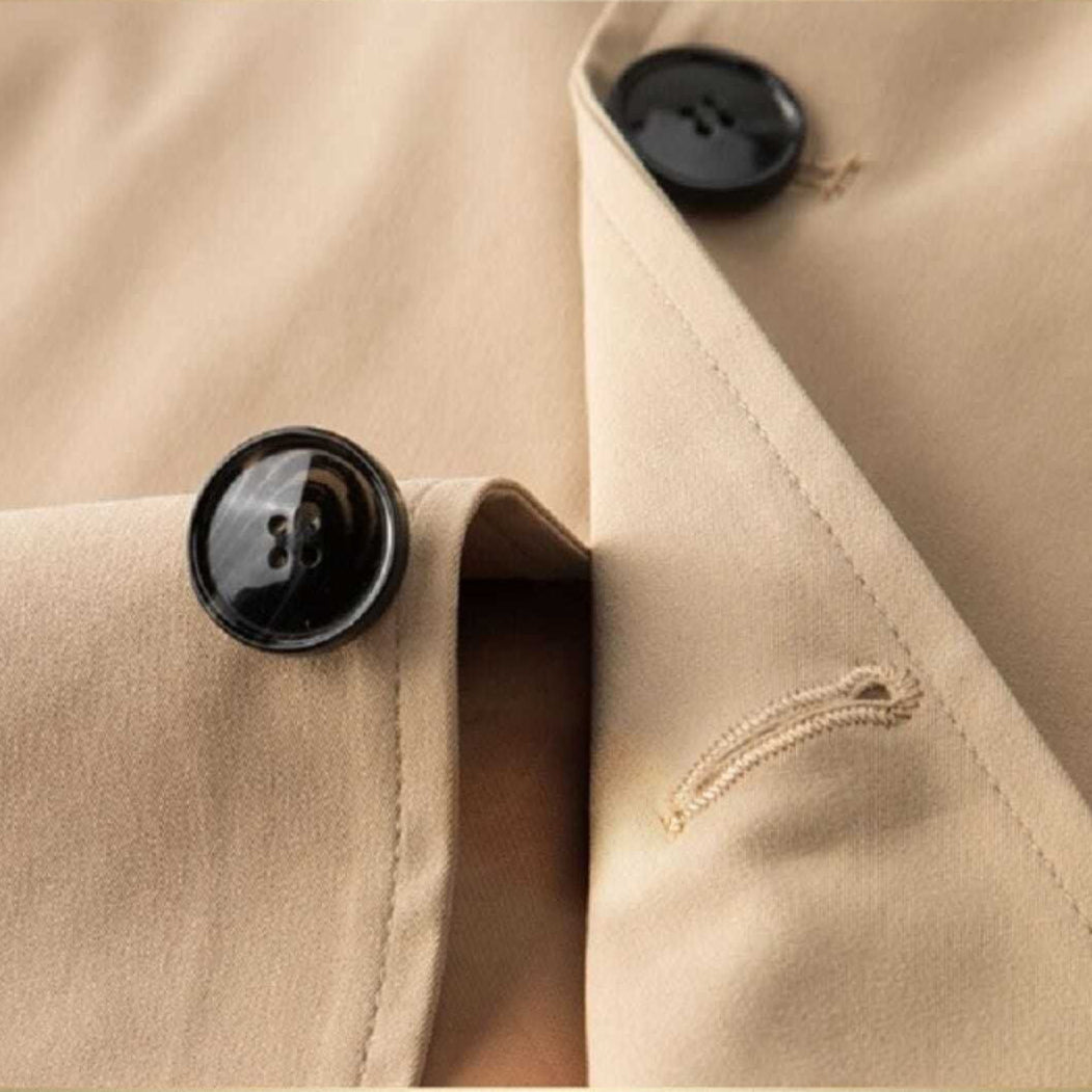 Herre Trench Coat Klassisk Stil 3