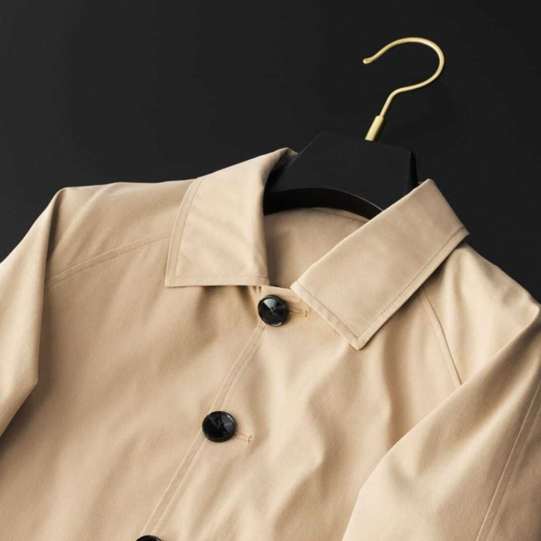 Herre Trench Coat Klassisk Stil 4