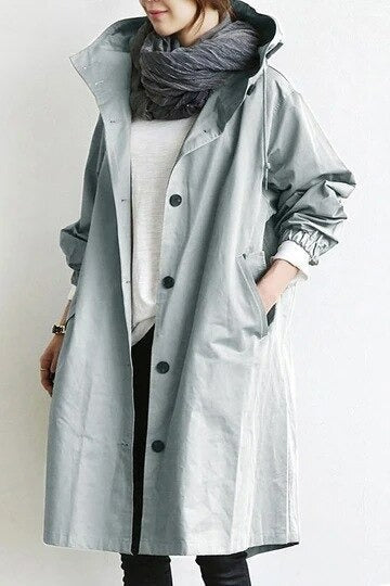 Herre Trenchcoat Vanntett Moderne Design 1