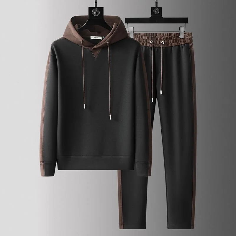 Herre Treningsdress med Fargeblokk Design 5