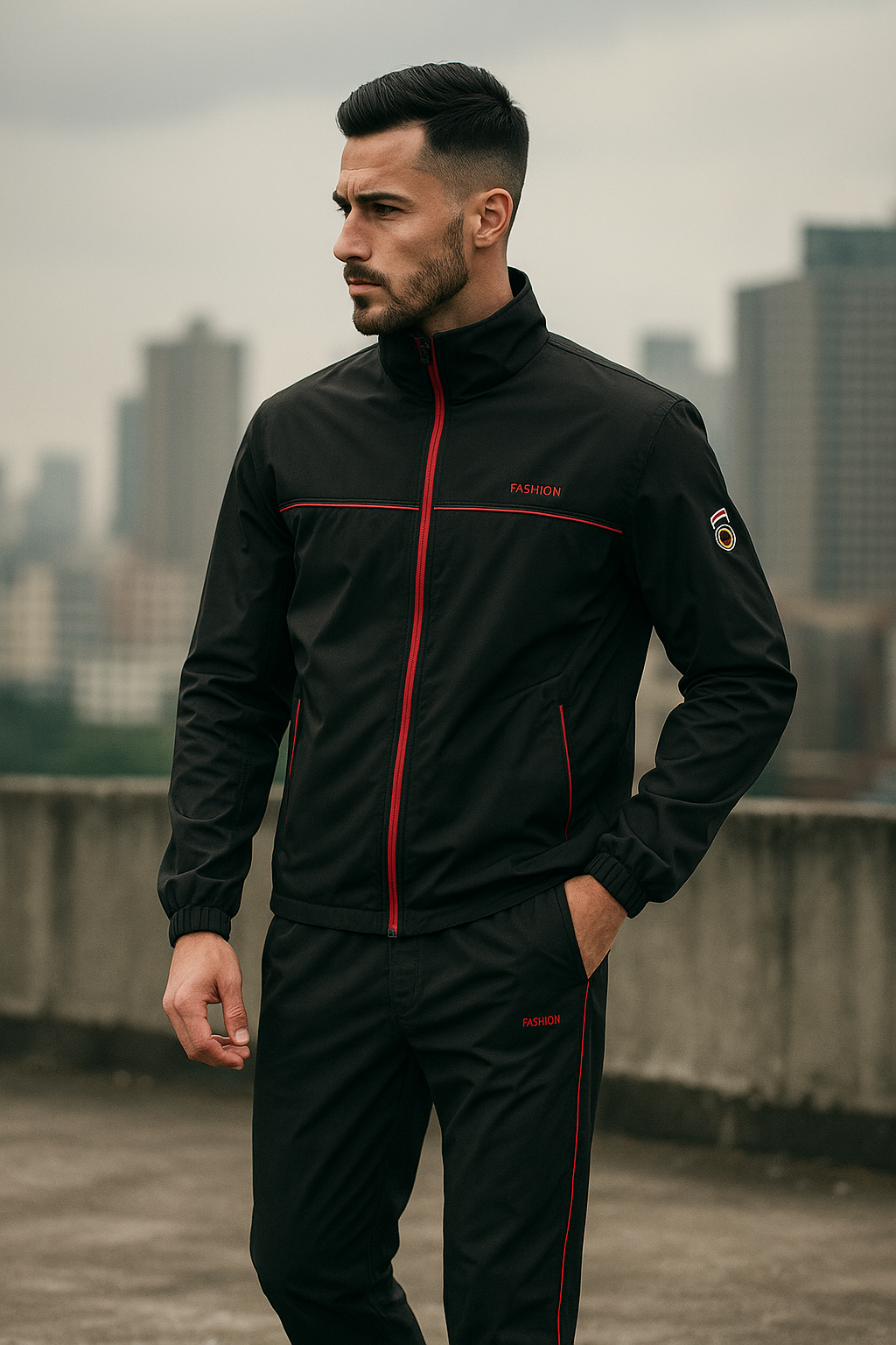 Herre Treningspakke To Deler Sporty Design 1