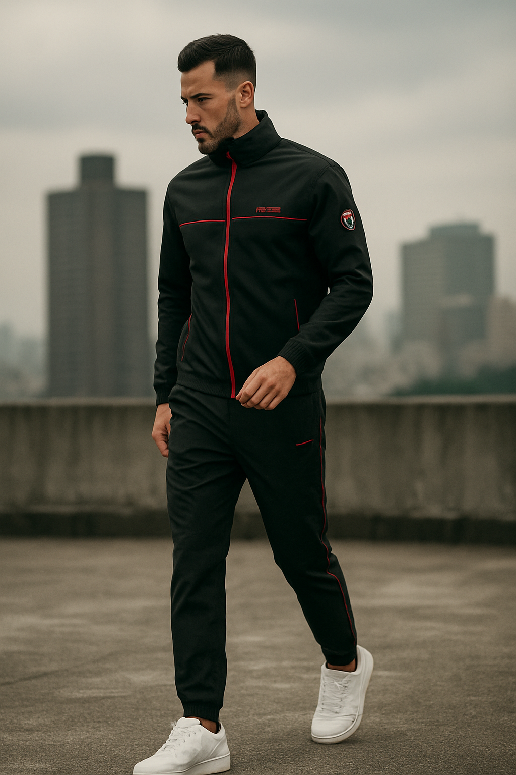 Herre Treningspakke To Deler Sporty Design 2