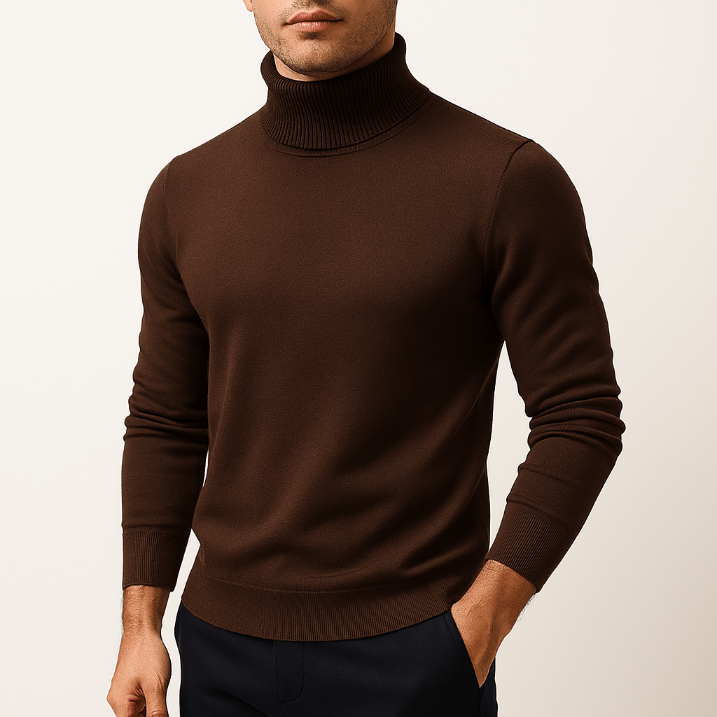 Herre Turtleneck Genser Minimalistisk Stil 3