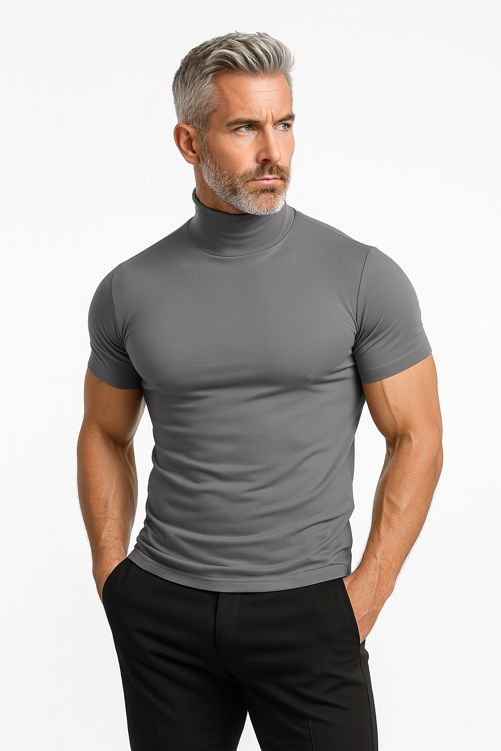 Herre Turtleneck Kortermet Moderne 1