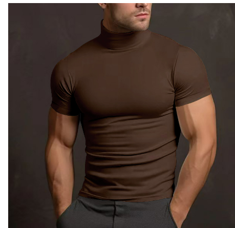 Herre Turtleneck Kortermet Moderne 2