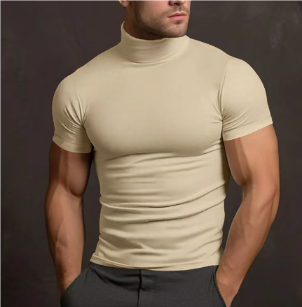 Herre Turtleneck Kortermet Moderne 3