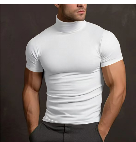 Herre Turtleneck Kortermet Moderne 6