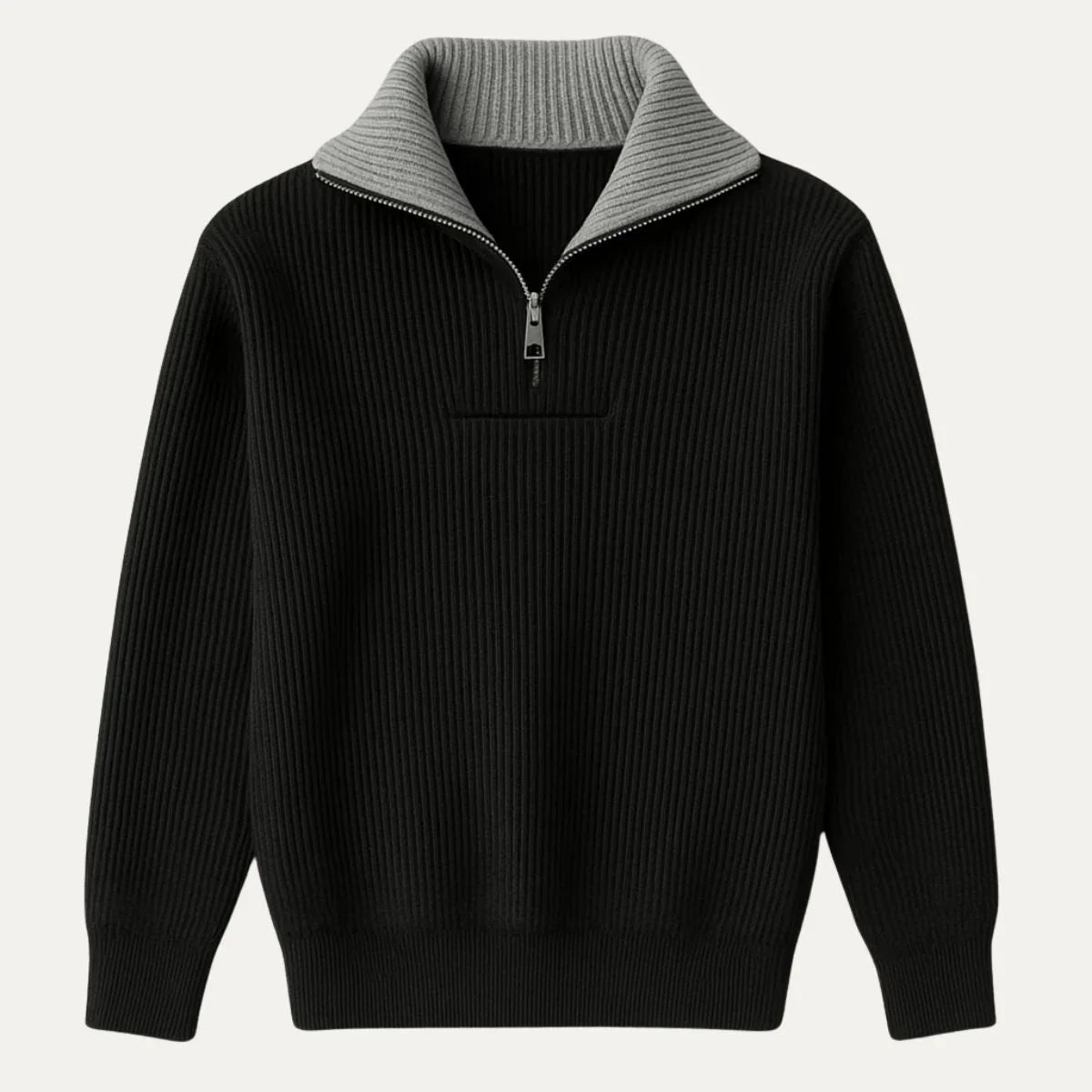 Herre Ullgenser Half Zip Klassisk Passform 2