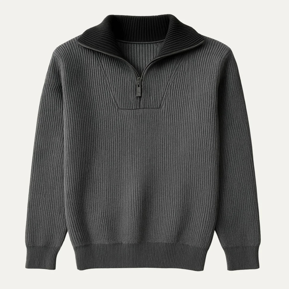 Herre Ullgenser Half Zip Klassisk Passform 3