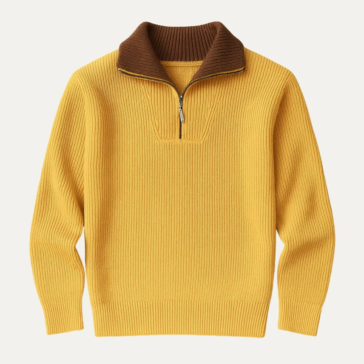 Herre Ullgenser Half Zip Klassisk Passform 4