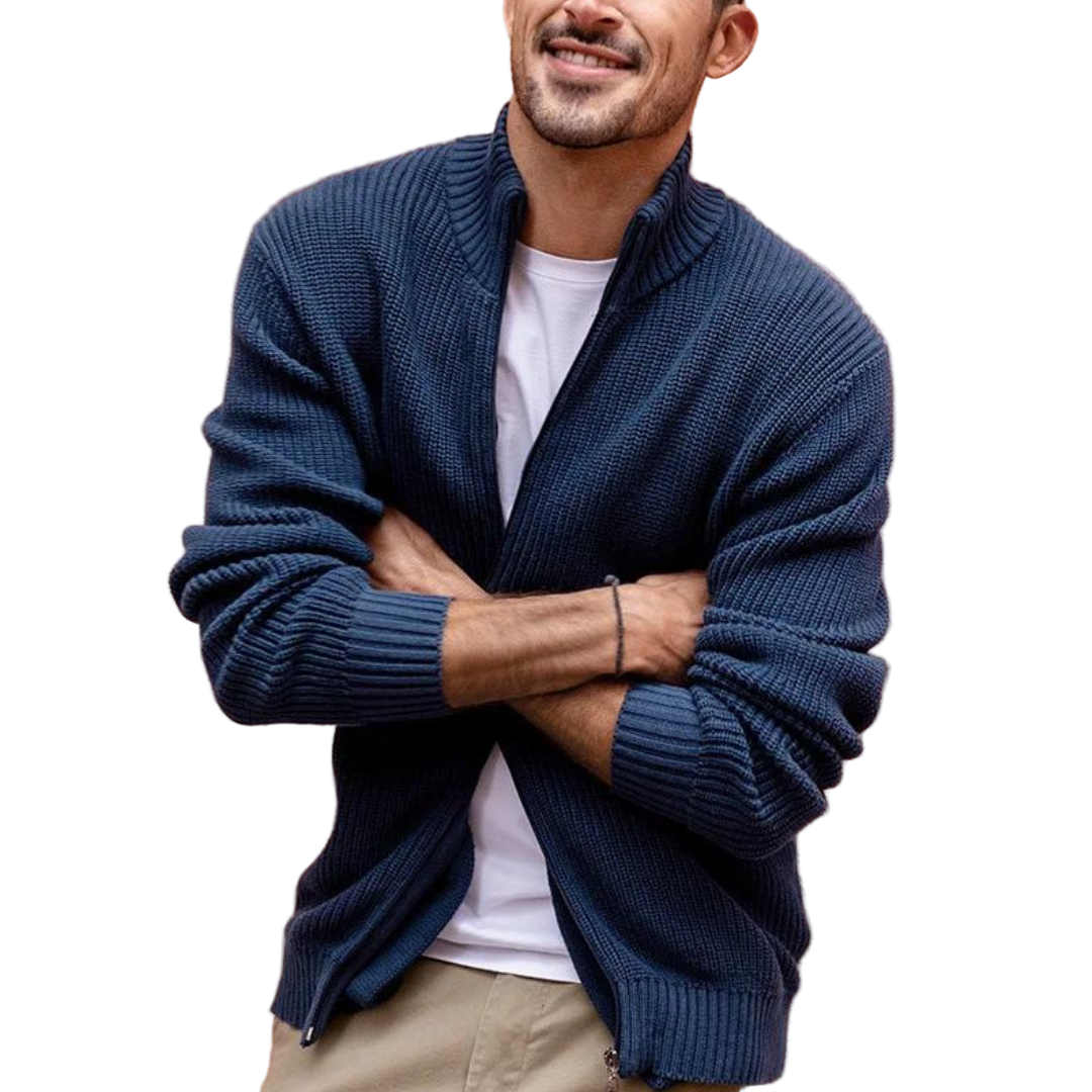 Herre Ullgenser Half Zip Ribbet Design 0