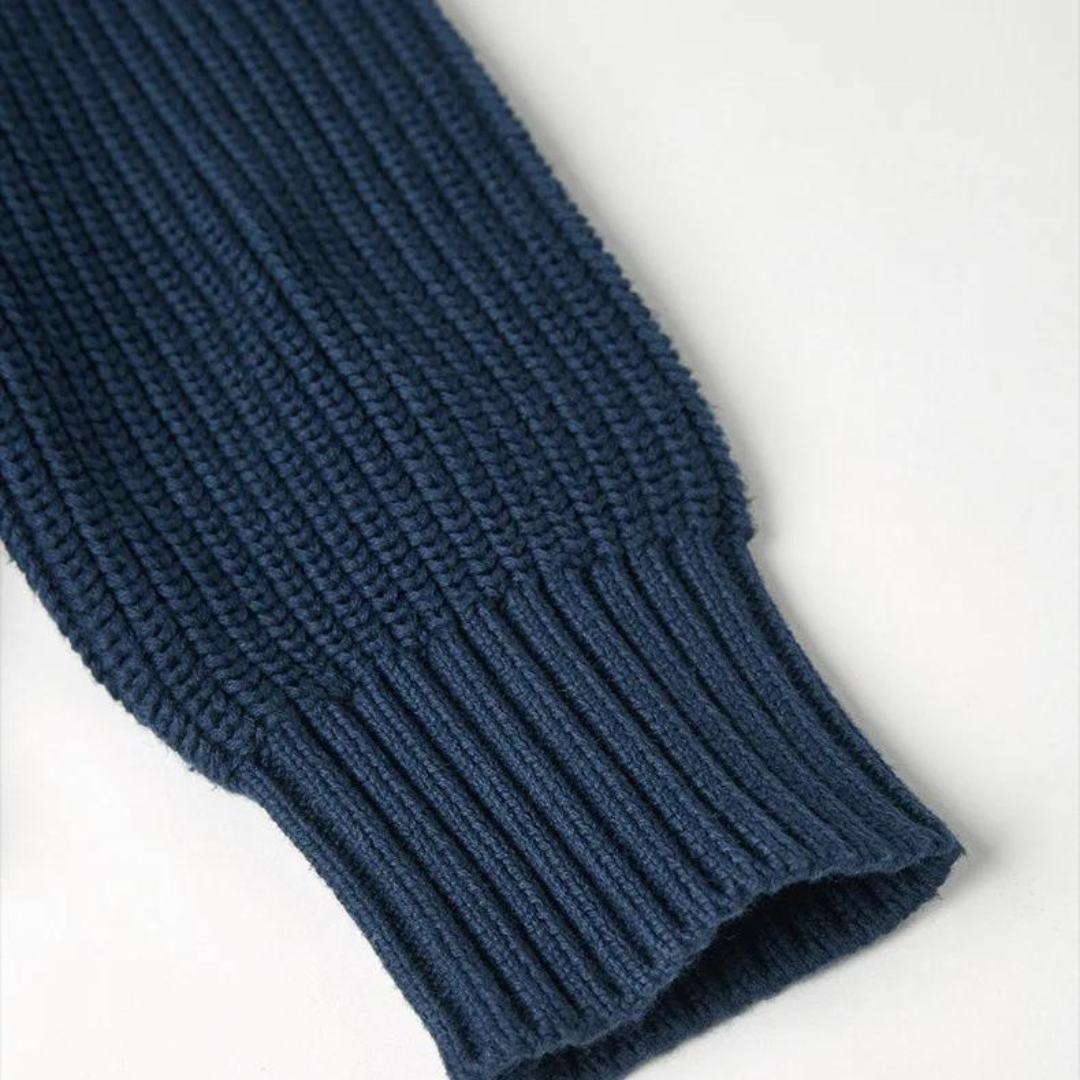 Herre Ullgenser Half Zip Ribbet Design 7