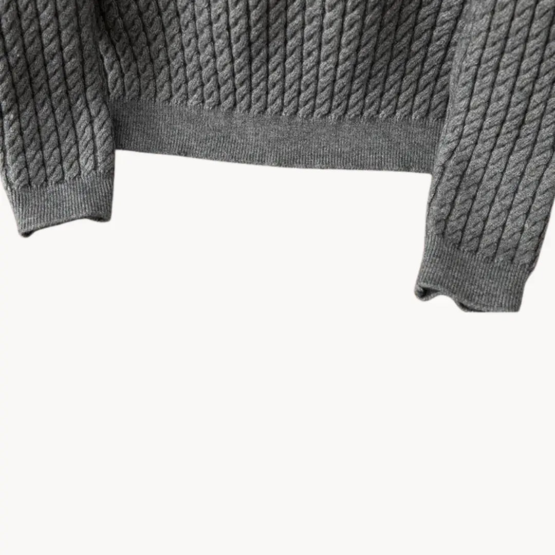 Herre Ullgenser Strikket Crewneck for Komfort og Stil 3