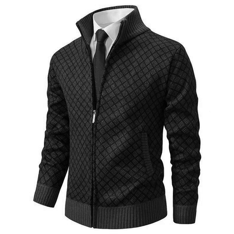 Herre Vest Rits Geometrisk Mønster Myk Blandingsstoff 3