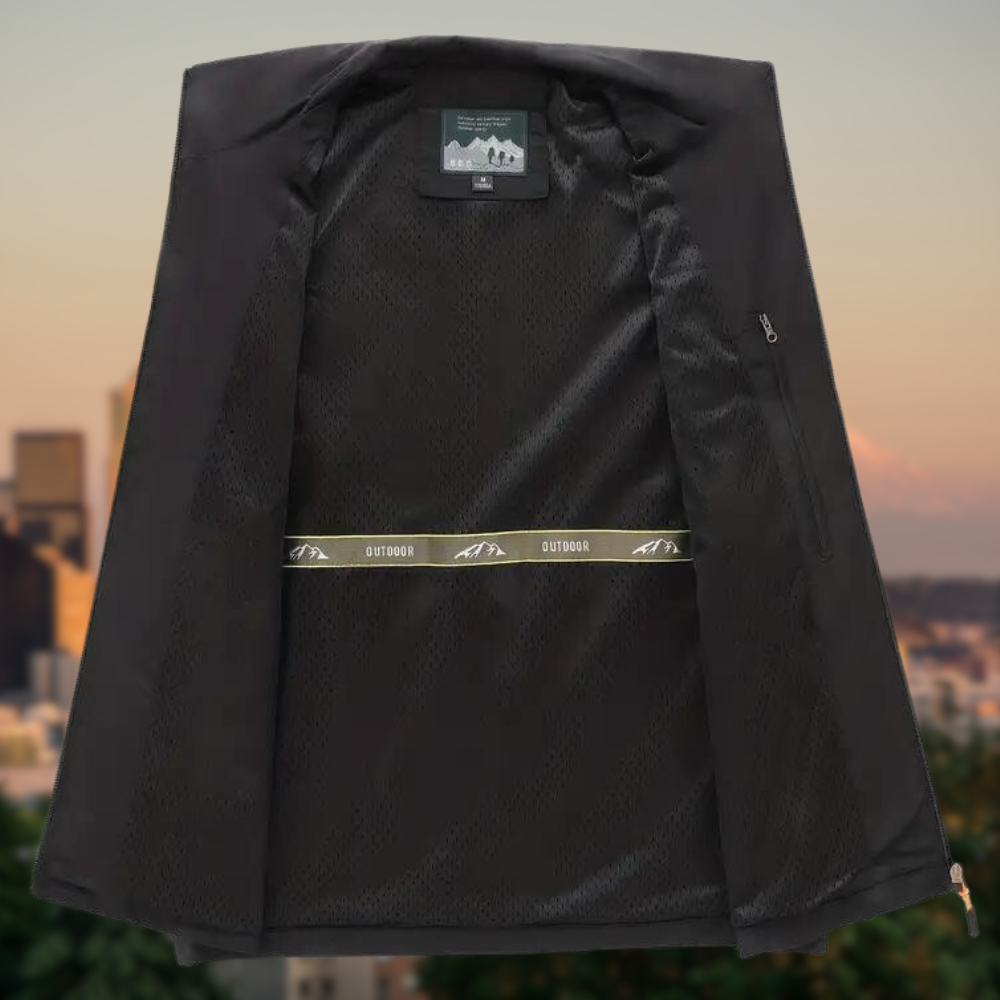 Herre Vest med Glidelåslommer Moderne Design 1