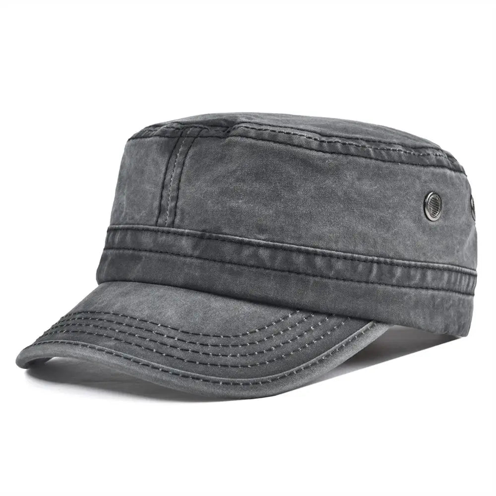 Herre Vintage Caps Militærinspirert Design 9