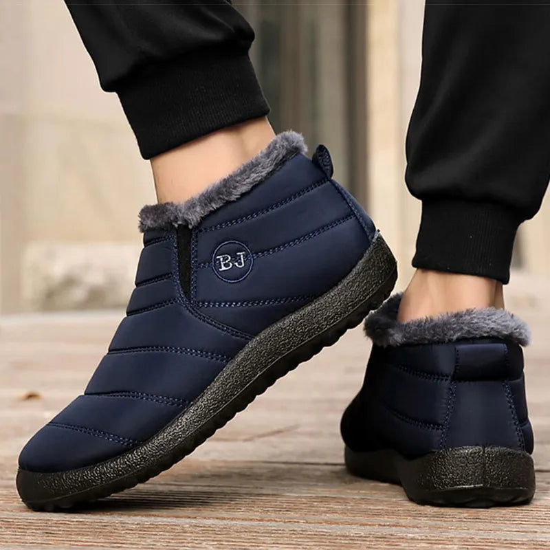 Herre Vinter Sko Slip-ons med Fleeceforing 1