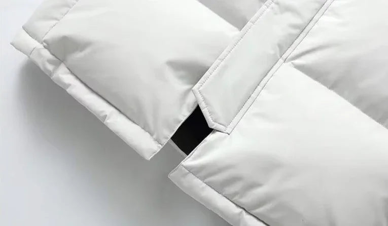 Herre Vinterjakke Lang Puffer Parka Moderne Stil 3
