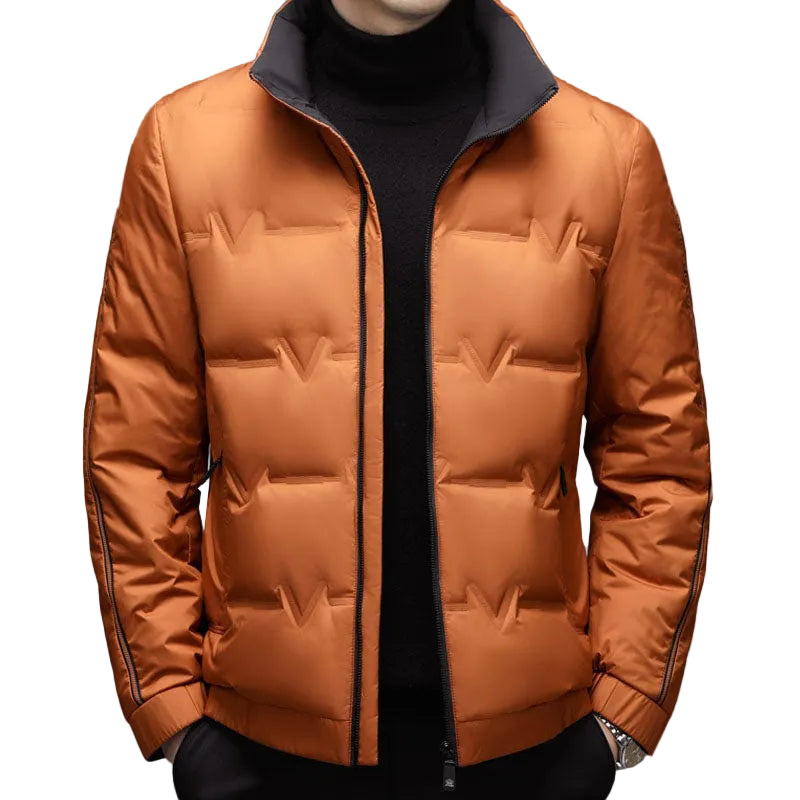 Herre Vinterjakke Med Glidelås Slank Design 0