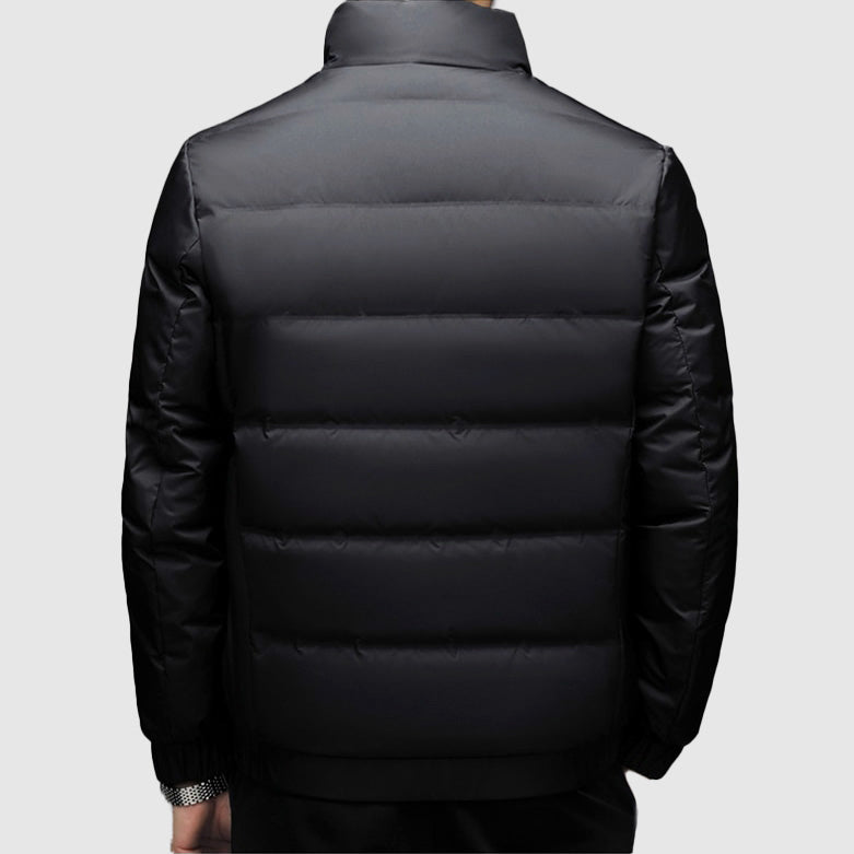 Herre Vinterjakke Med Glidelås Slank Design 4