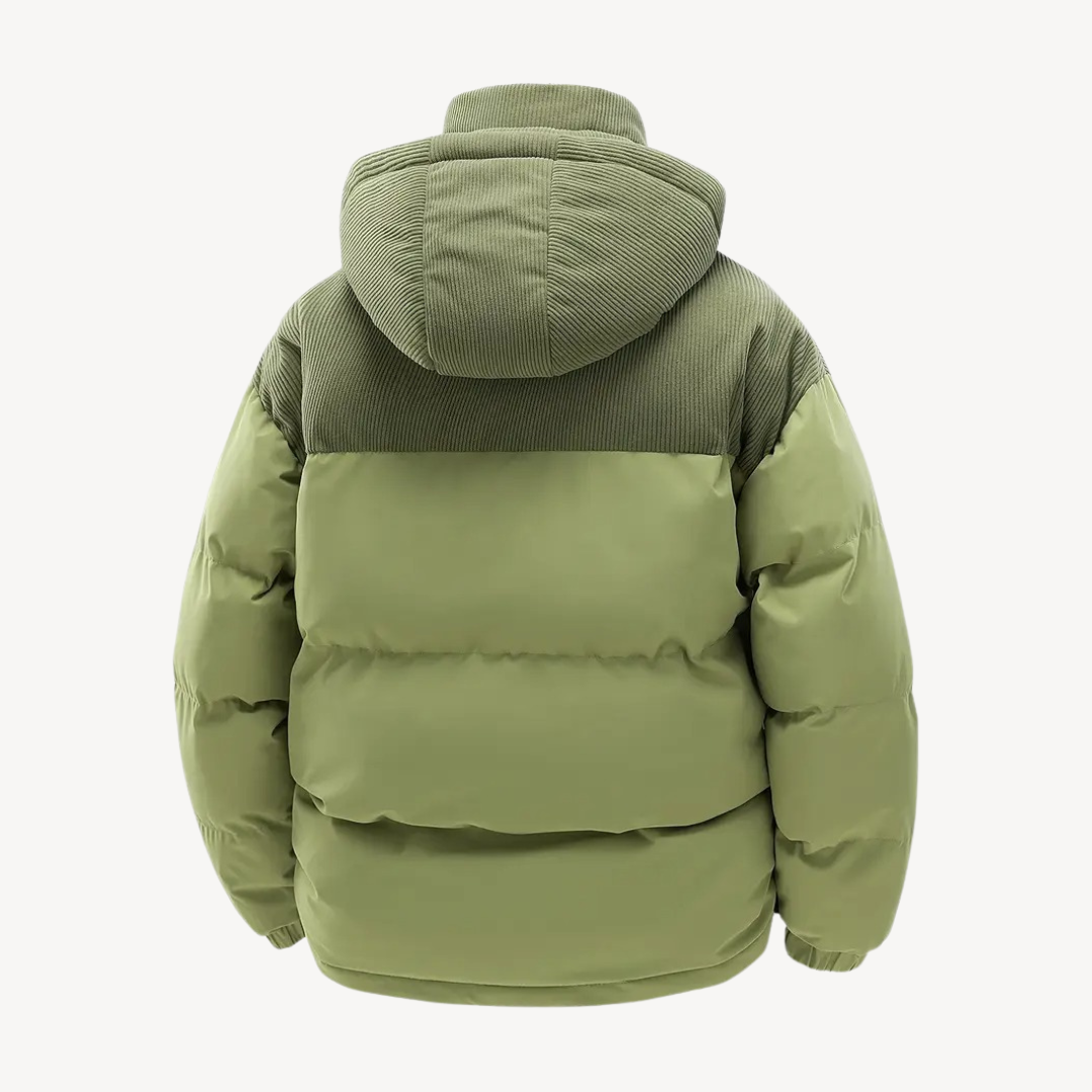 Herre Vinterjakke Med Hette Moderne Design 7