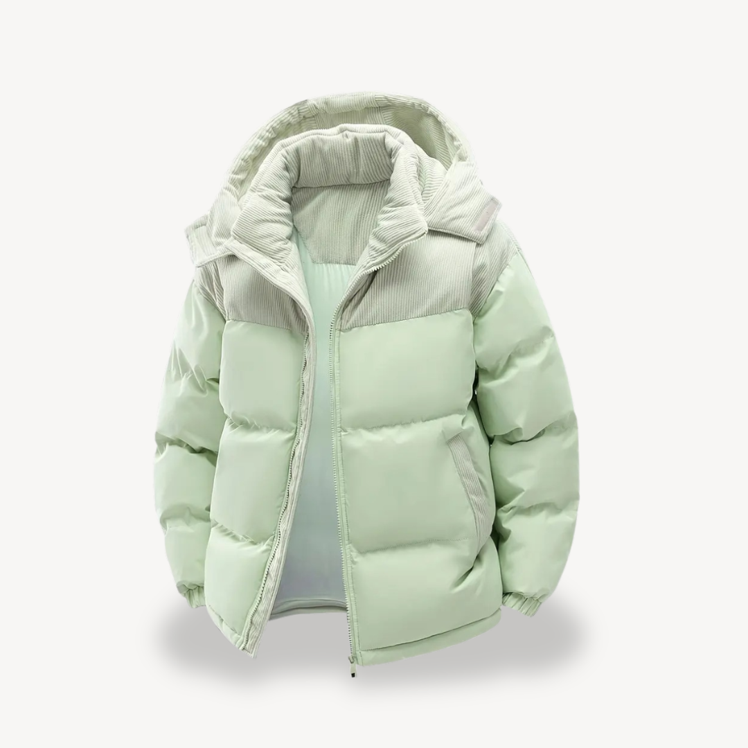 Herre Vinterjakke Med Hette Moderne Design 8