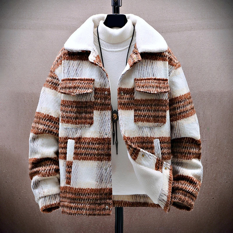 Herre Vinterjakke Rutete Design 0
