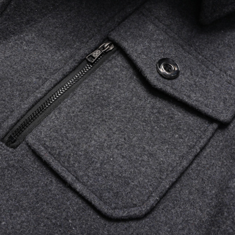 Herre Vinterjakke To Deler Tidløs Design Kvalitetsmaterialer 4