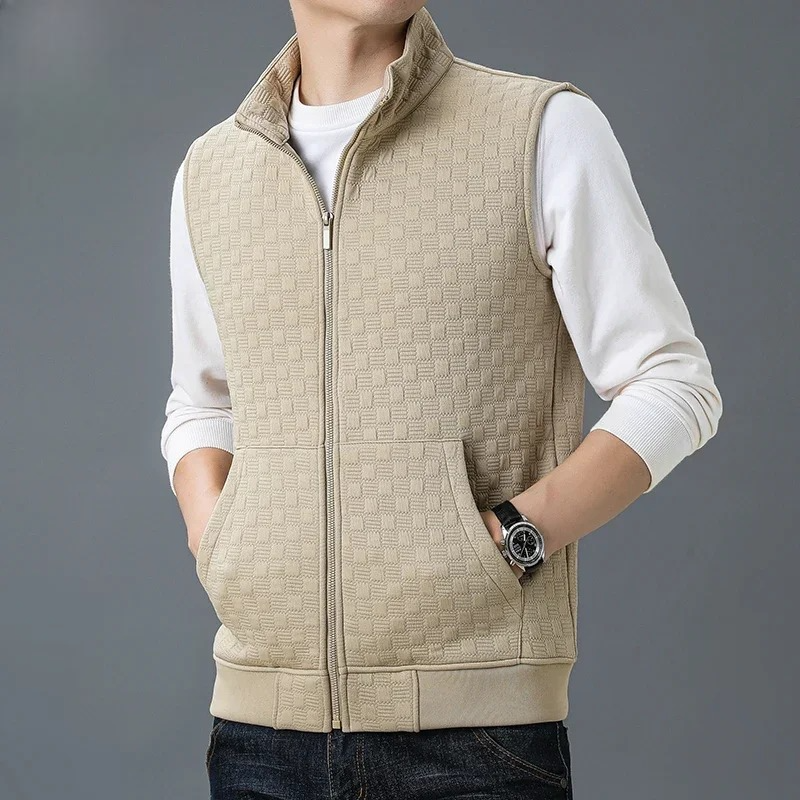 Herre Zip Vest med Dype Lommer 1
