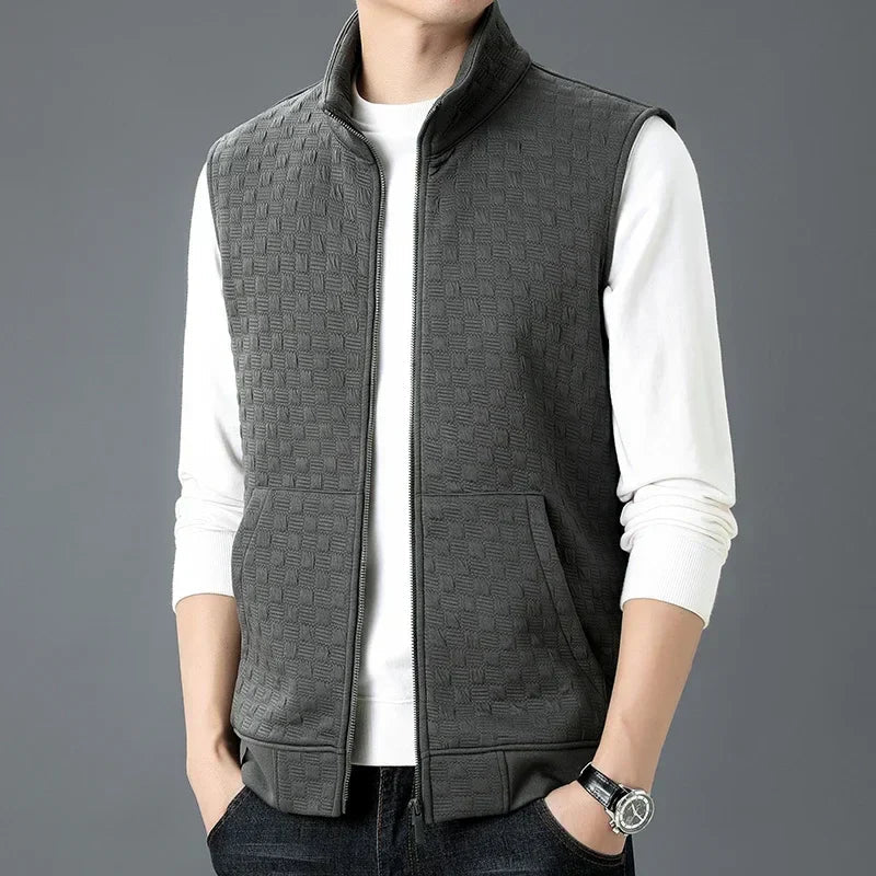 Herre Zip Vest med Dype Lommer 3