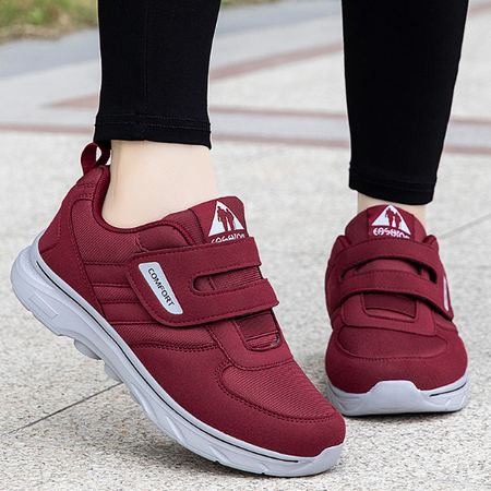 Herre og Dame Komfortable Løpesko med Borrelås 9