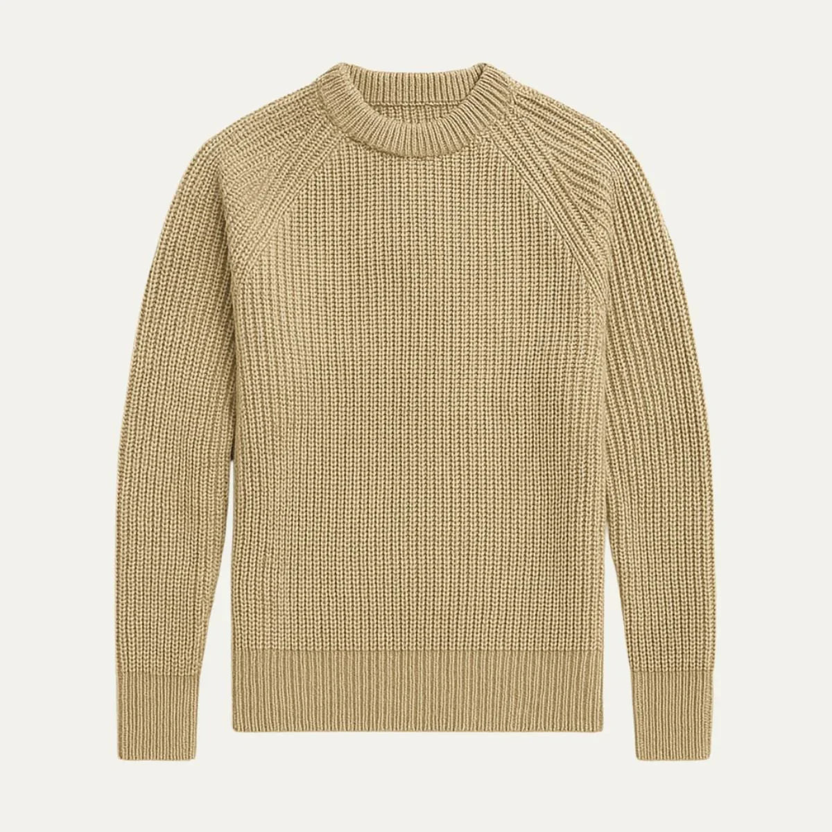 Herregenser Rund Hals Ribbet Design Komfortabel Stil 1