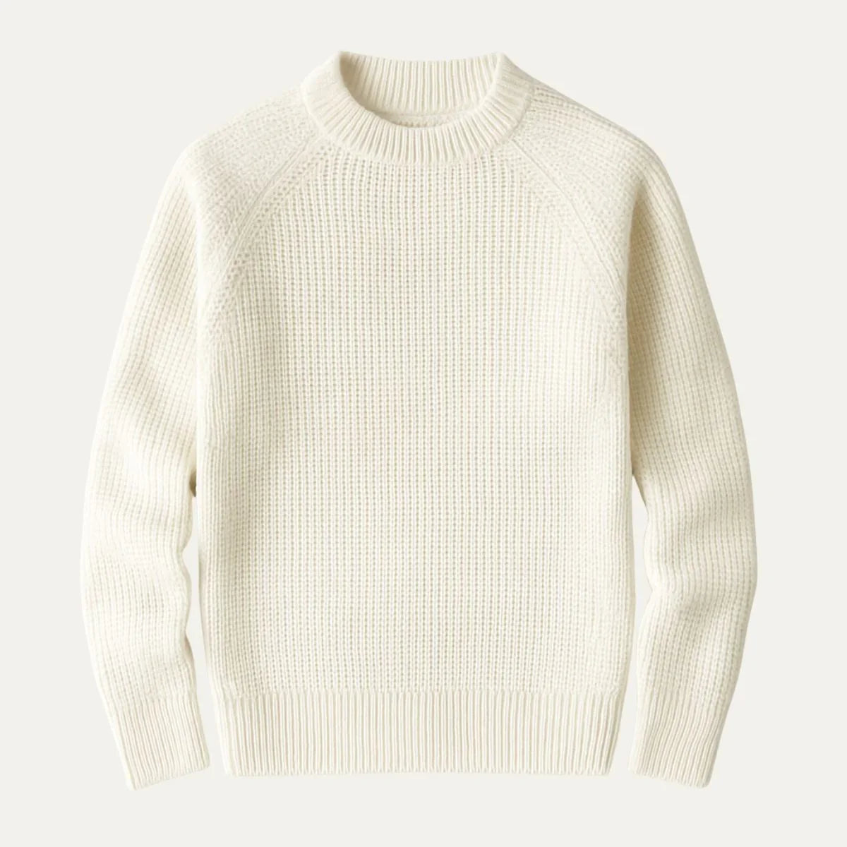 Herregenser Rund Hals Ribbet Design Komfortabel Stil 3