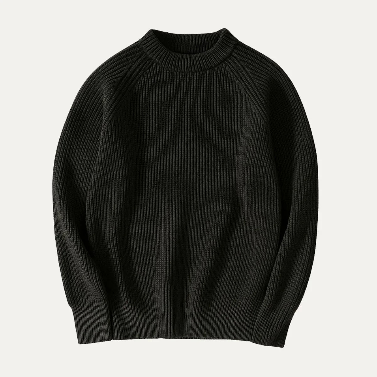 Herregenser Rund Hals Ribbet Design Komfortabel Stil 4
