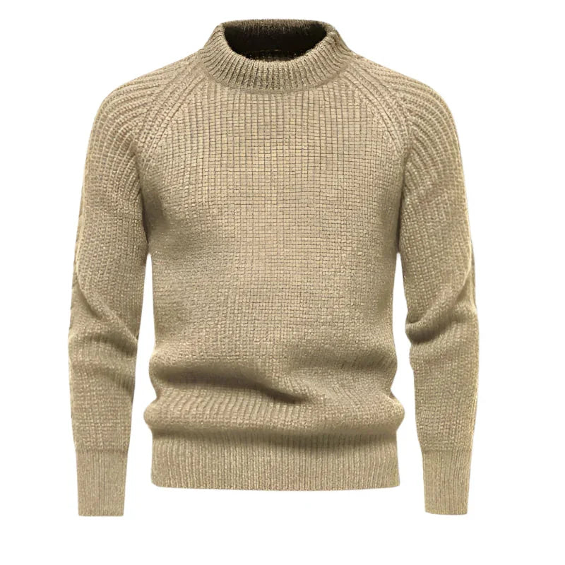Herregenser Rund Hals Ribbet Design Komfortabel Stil 6