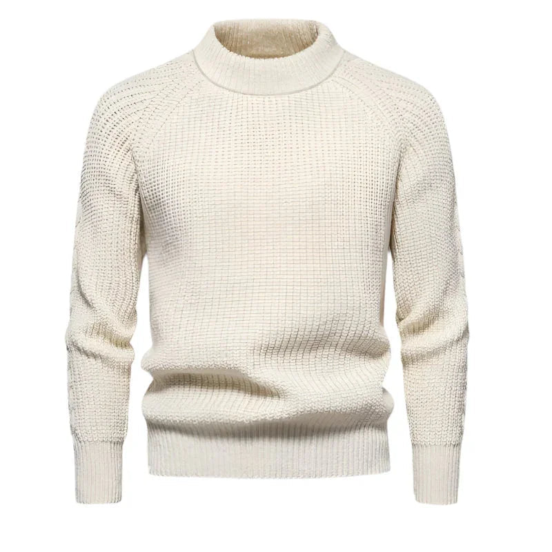 Herregenser Rund Hals Ribbet Design Komfortabel Stil 8