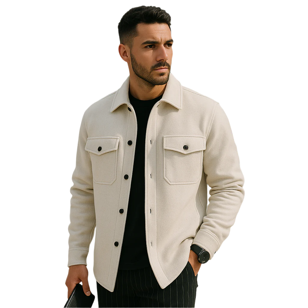 Herrejakke Lett Vår/Sommer Casual Pustende Materiale 0