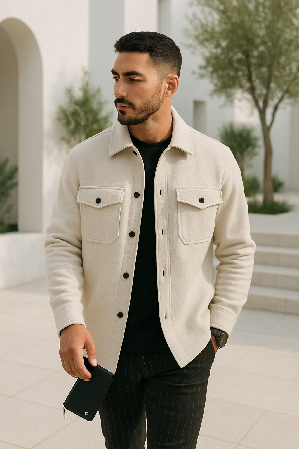 Herrejakke Lett Vår/Sommer Casual Pustende Materiale 2