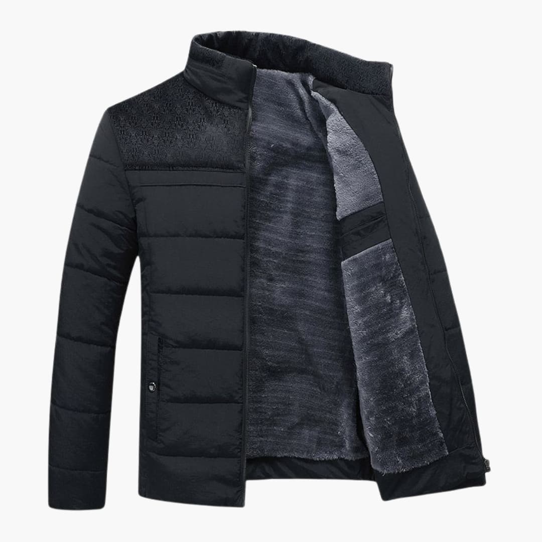 Herrejakke med stående krage og moderne design 2