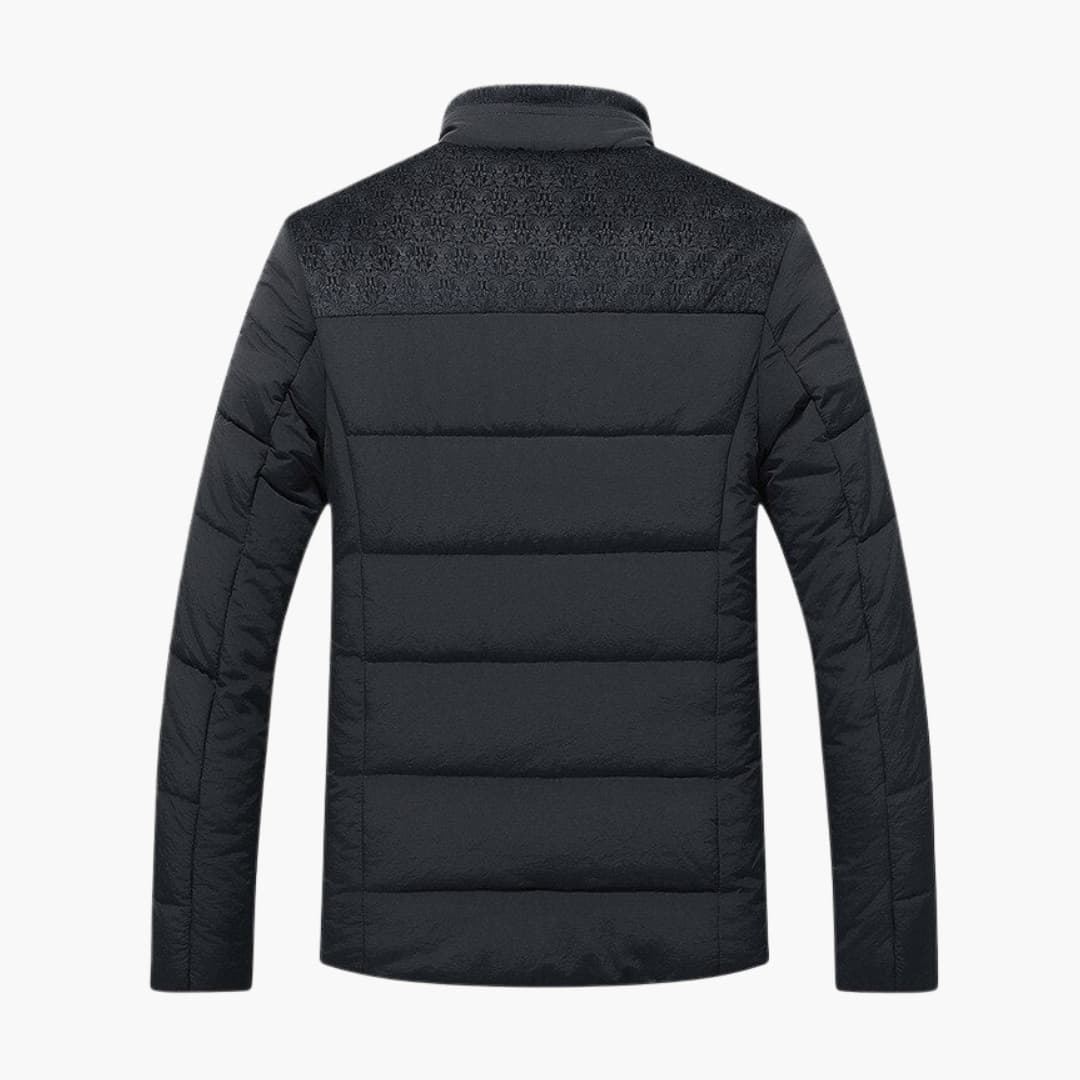 Herrejakke med stående krage og moderne design 3