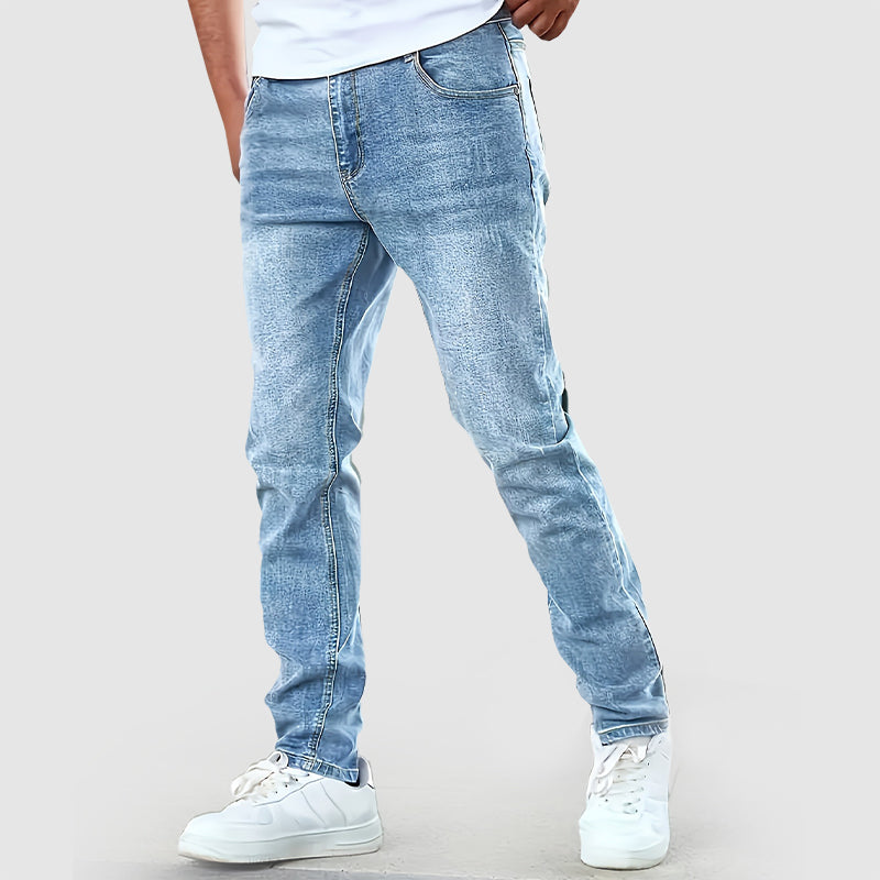 Herrejeans med Rett Ben 1